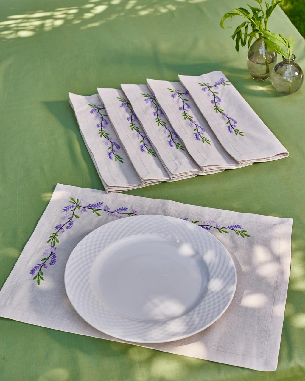 Lavender Bloom Placemat Set