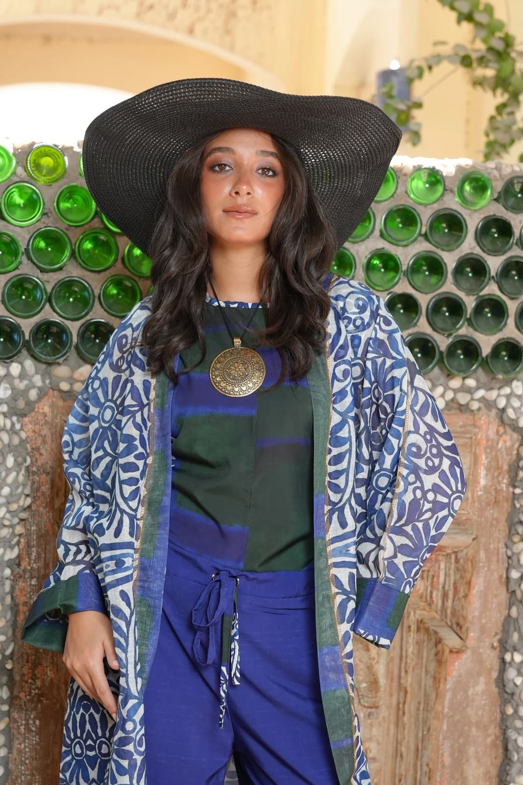 Blue Pottery Set