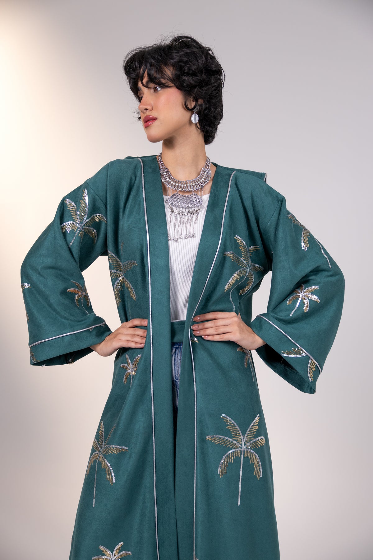 Samia Kaftan Teal