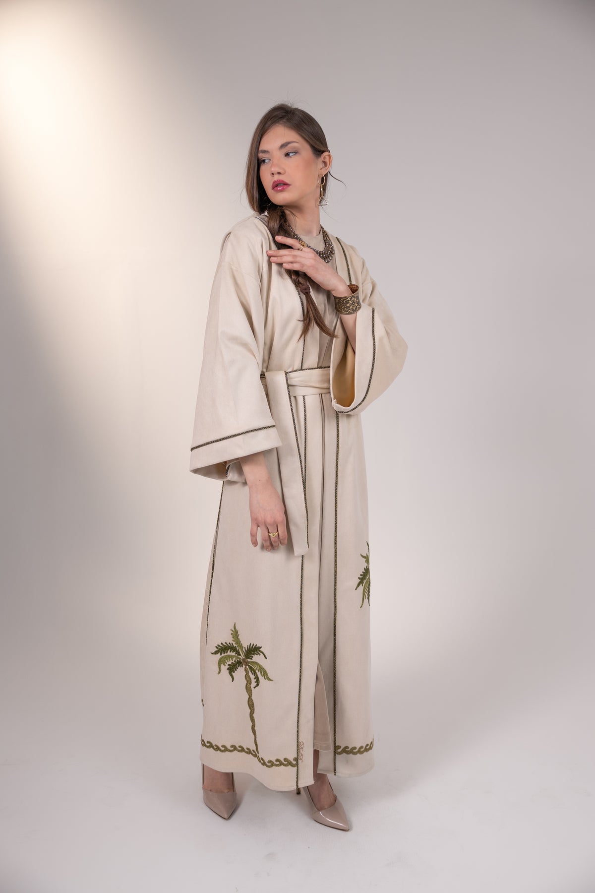 Feryal Kaftan in Off white