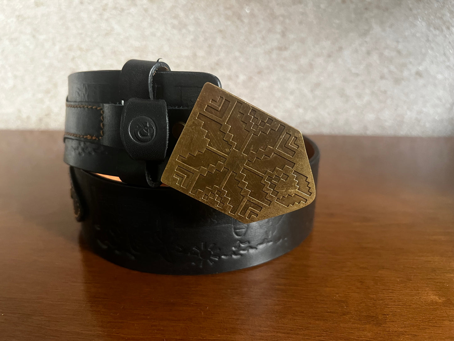 Wide leather Belt