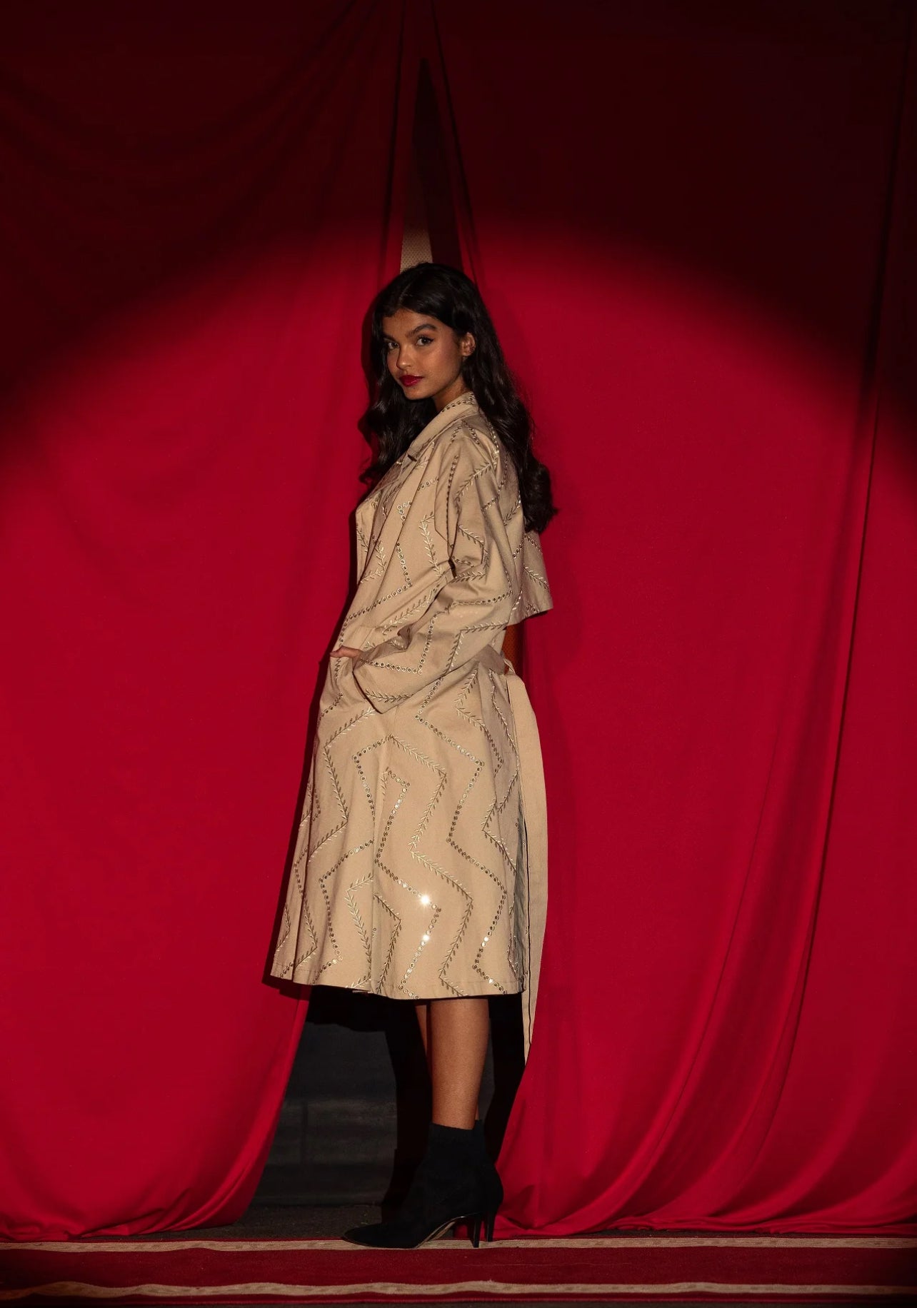 Valentina Beige
Embroidered Coat