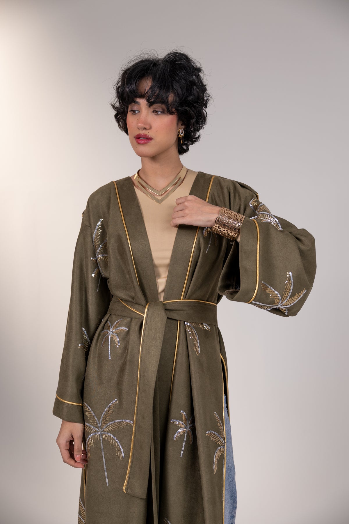 Samia Kaftan Olive