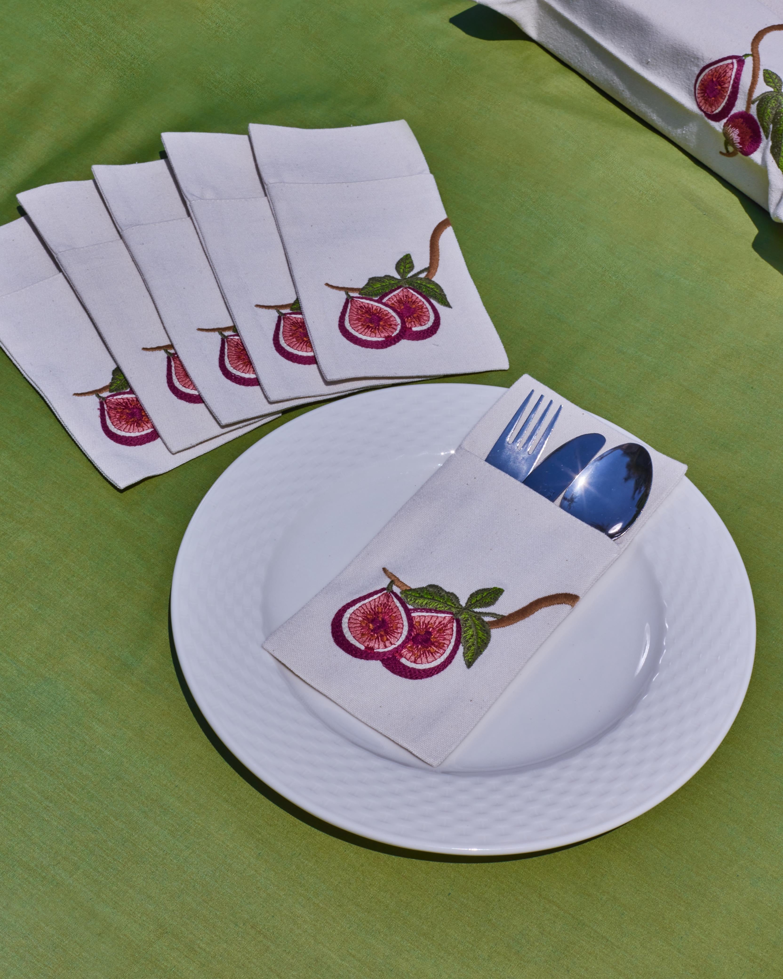 Fig Field Cutlery Sleeves Set