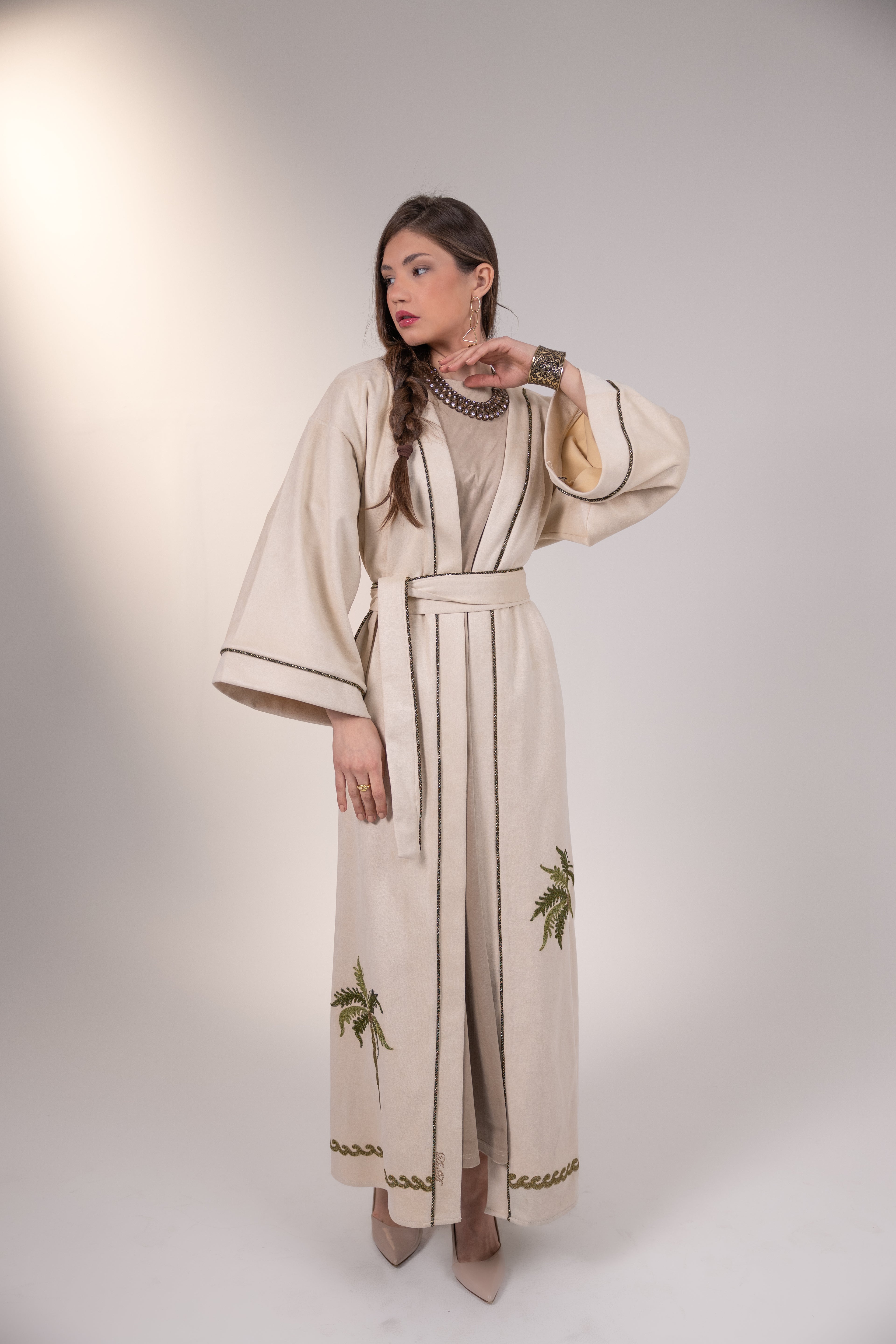 Feryal Kaftan in Off white