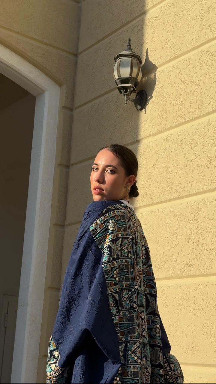 Blue kaftan