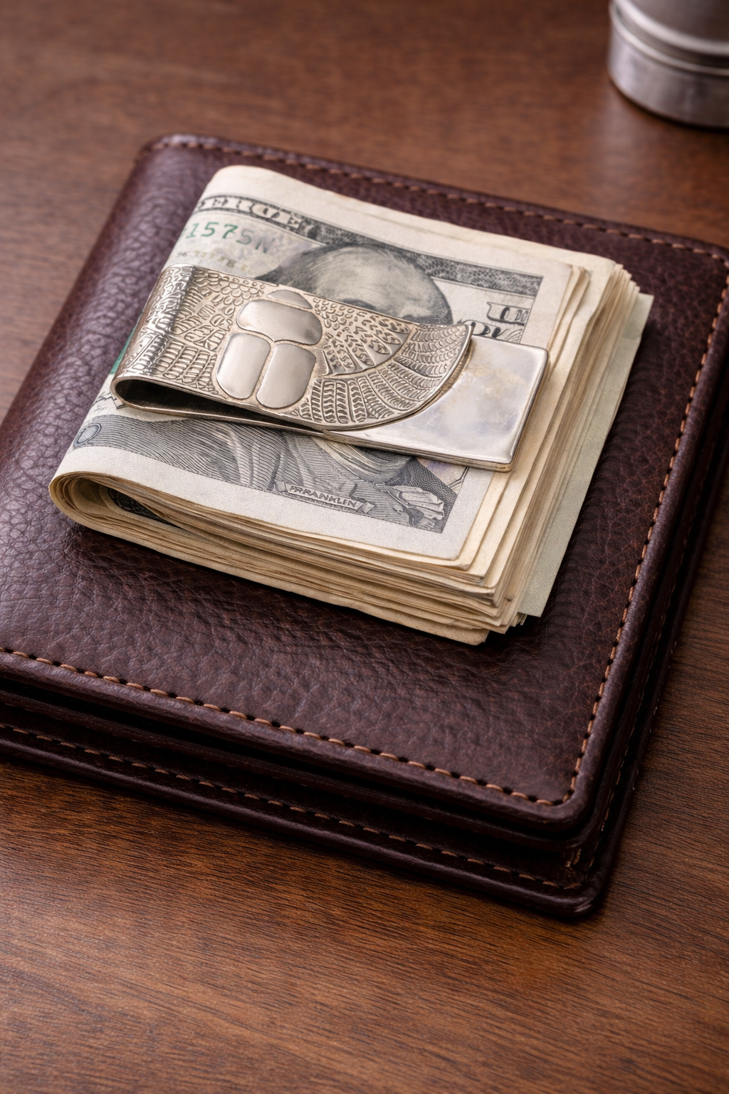 Silver platted Money clip