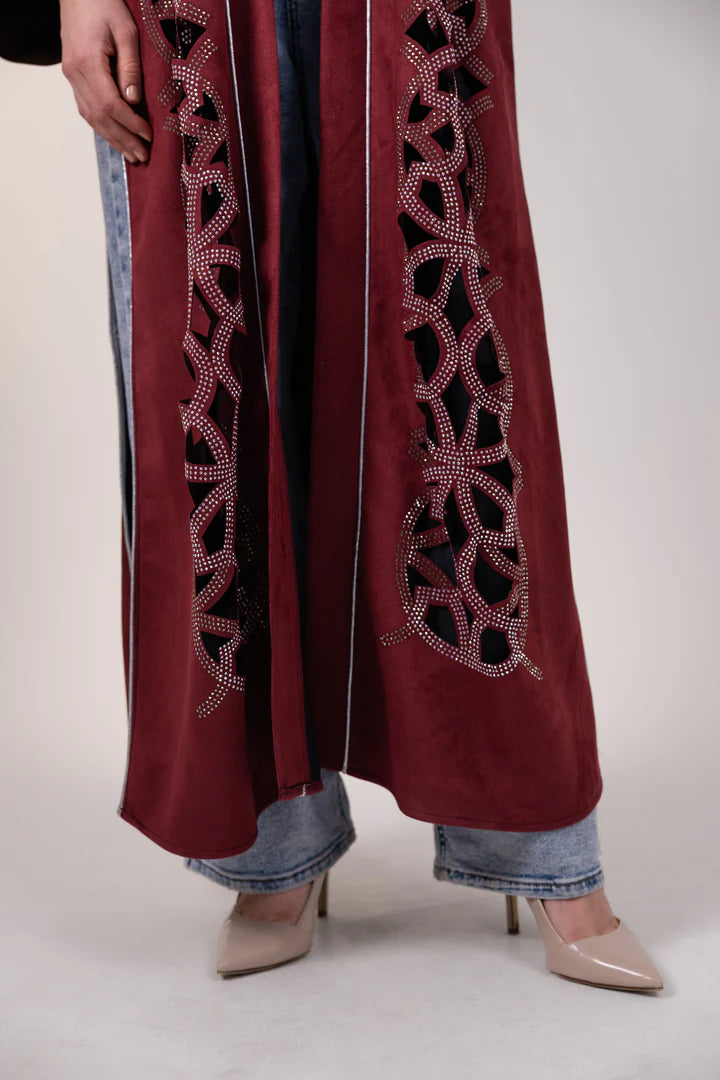Bahia Kaftan in Maroon