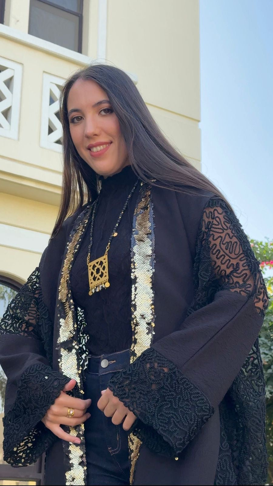 Royal black Kaftan