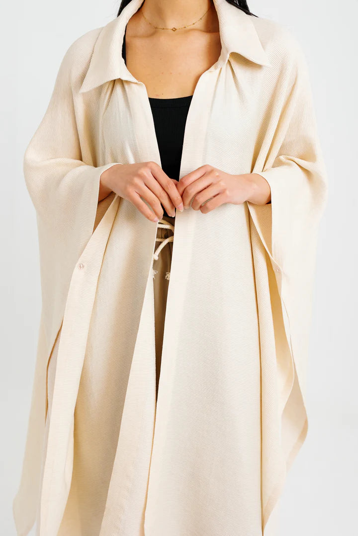 Shimmery Ribbed Kimono( 2 photos)