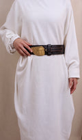 Wide leather handmade Belt