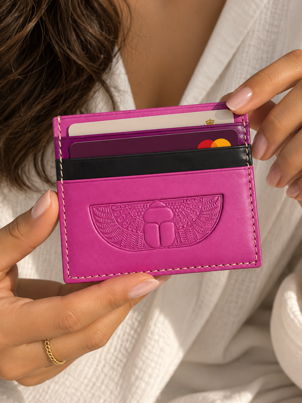 Handmade leather card holders