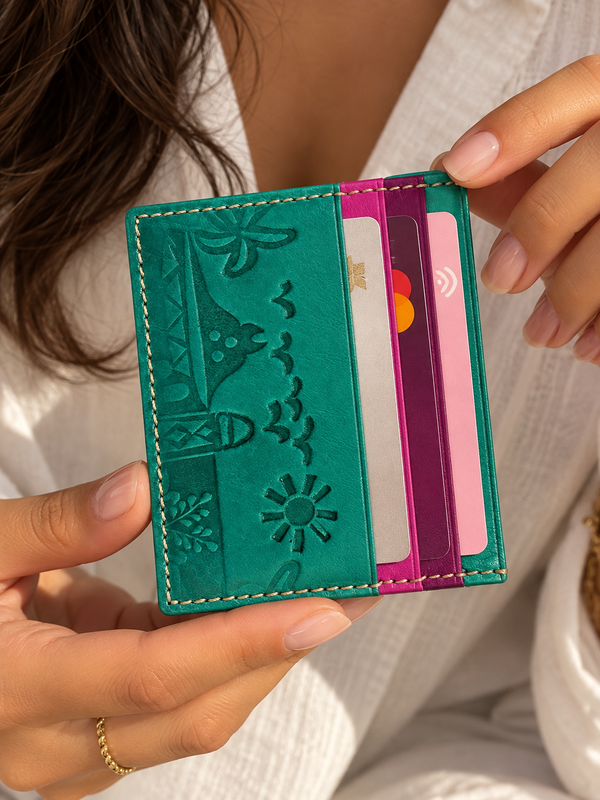 Handmade leather card holders