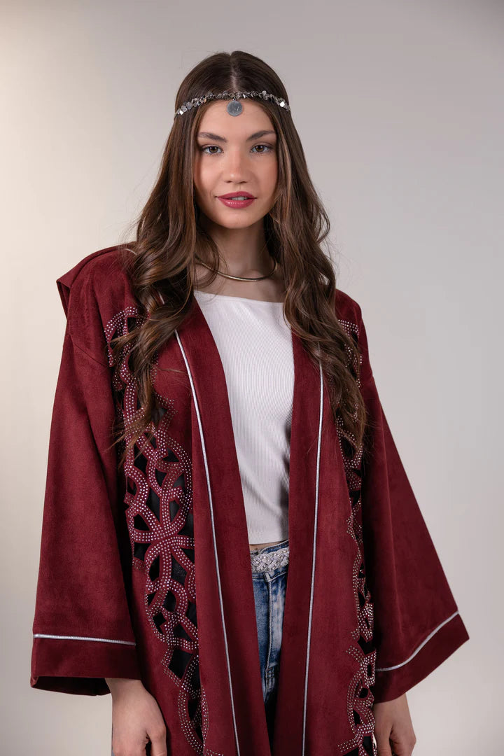 Bahia Kaftan in Maroon