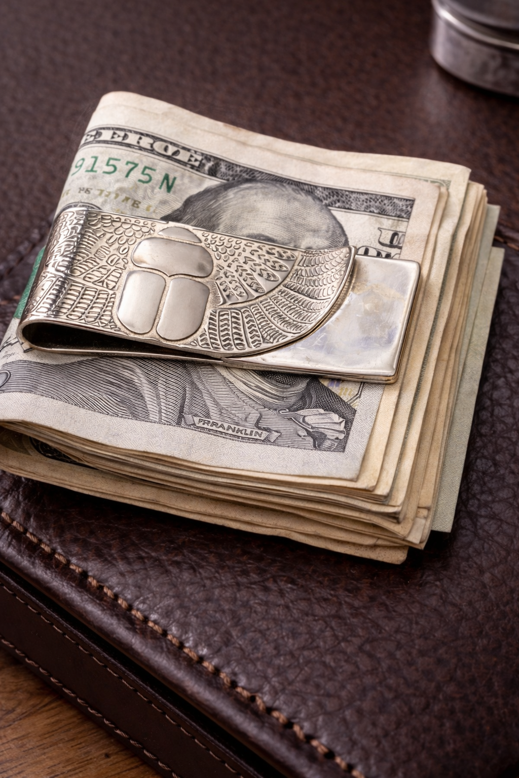 Silver platted Money clip