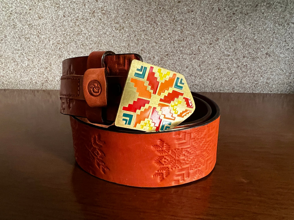 Wide leather Belt