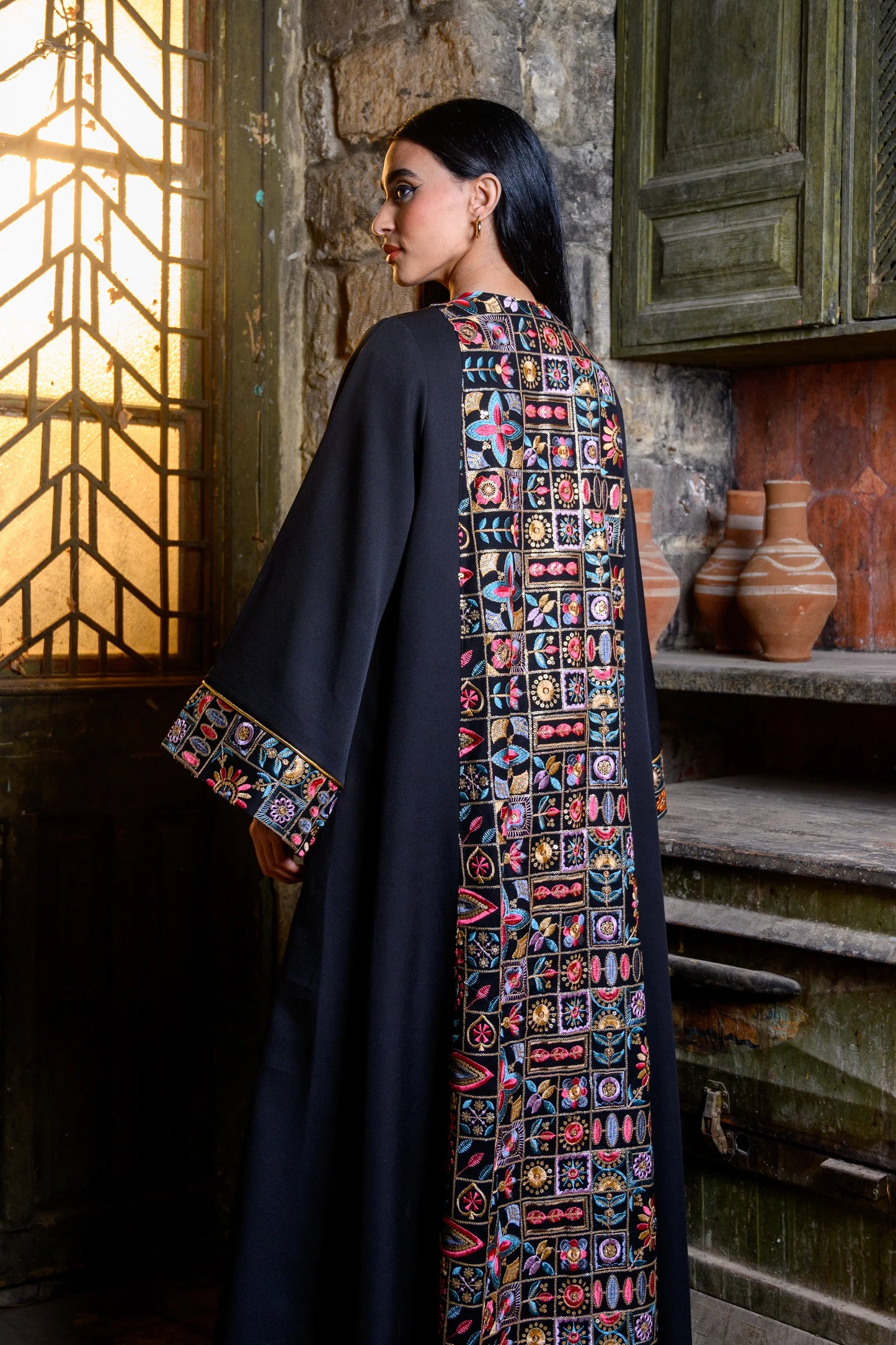 Zahra Kaftan Black