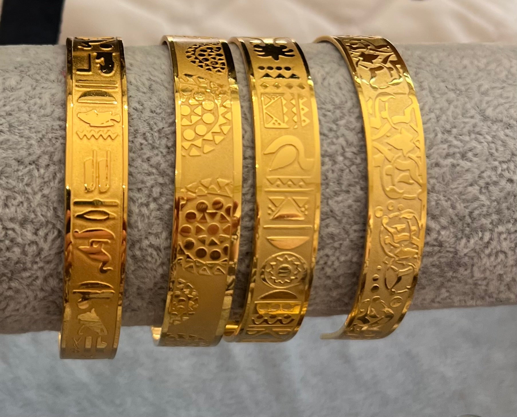 Gold plated bungles