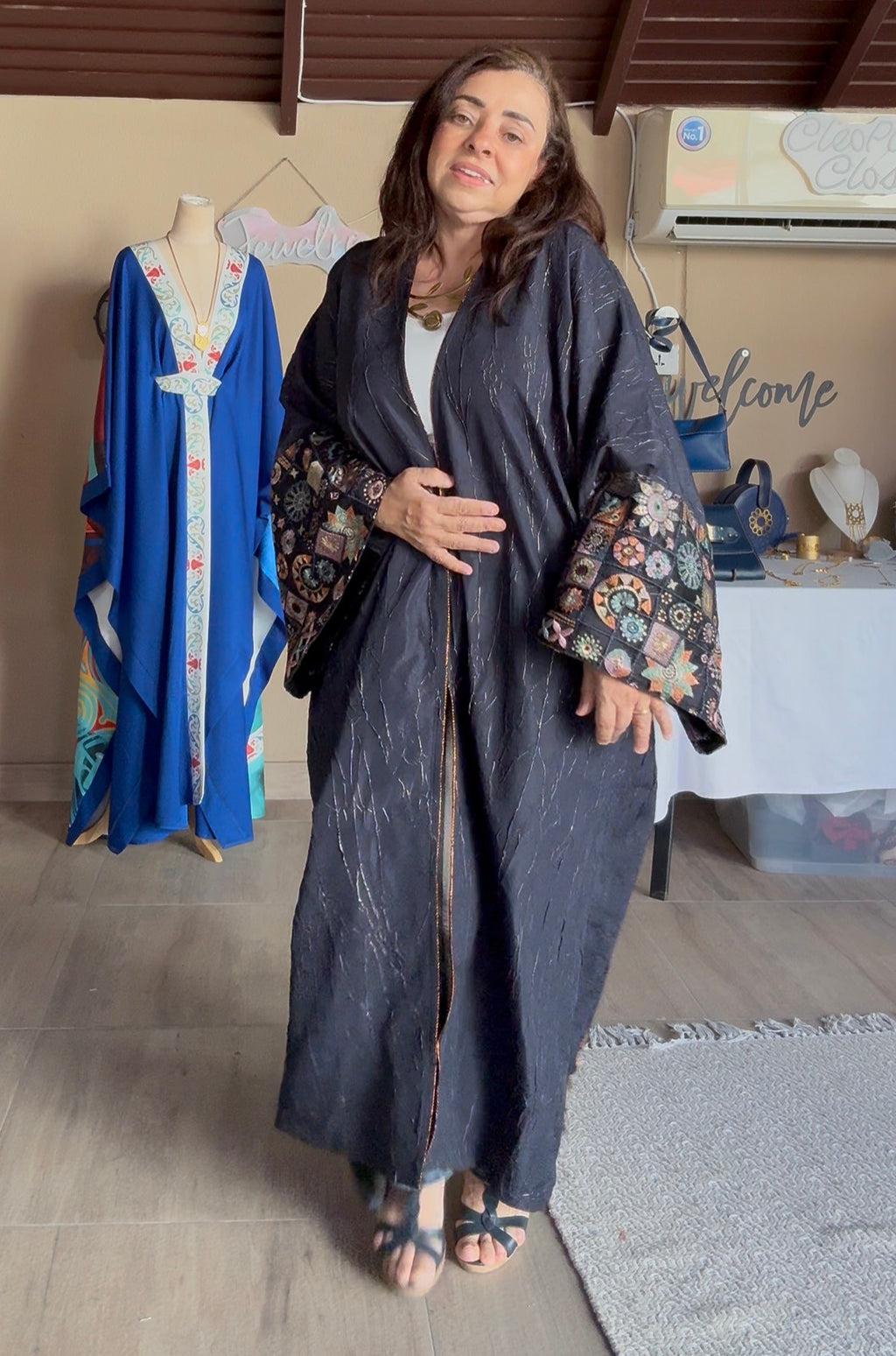 Blue kaftan