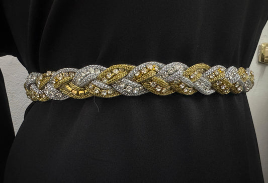 Silver & gold belt