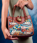 Embroidered Sea handbag