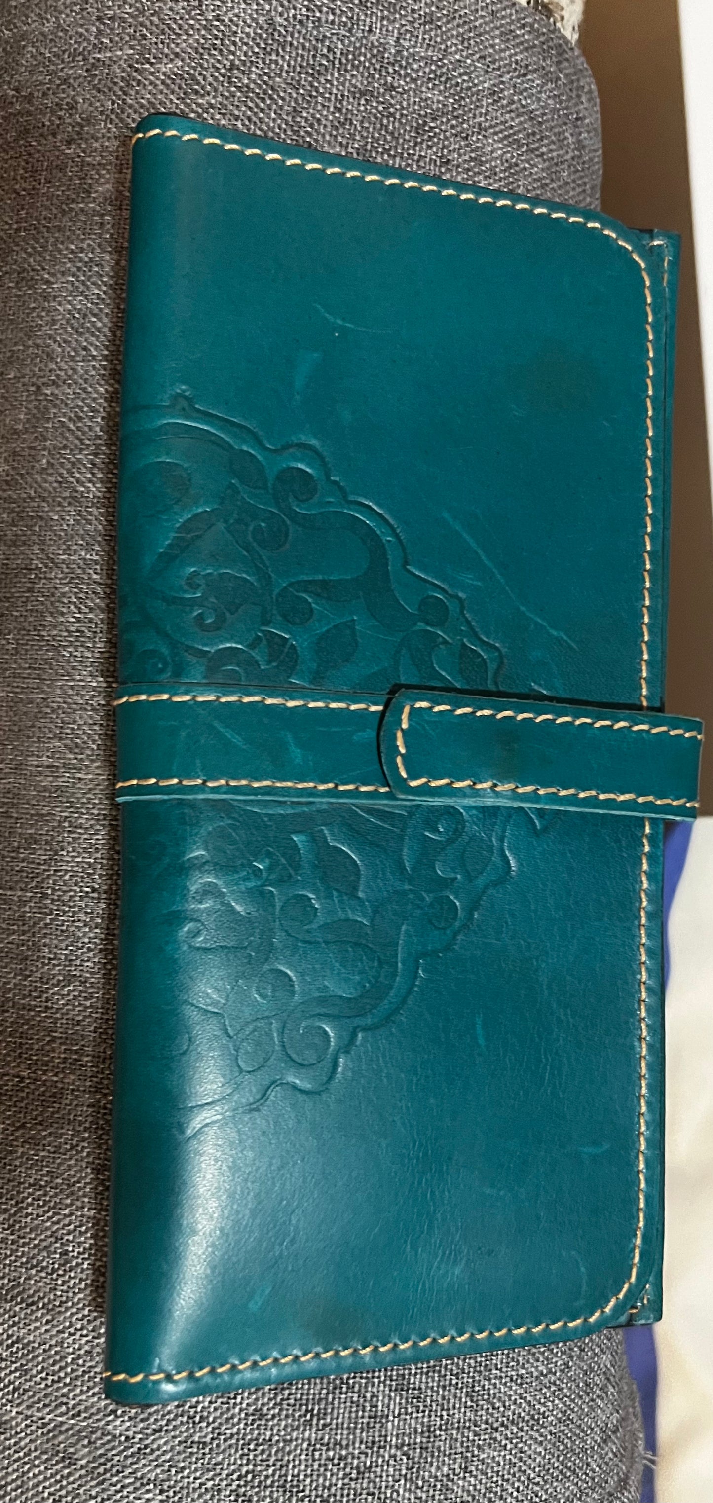 Genuine Leather handmade wallet - two folds