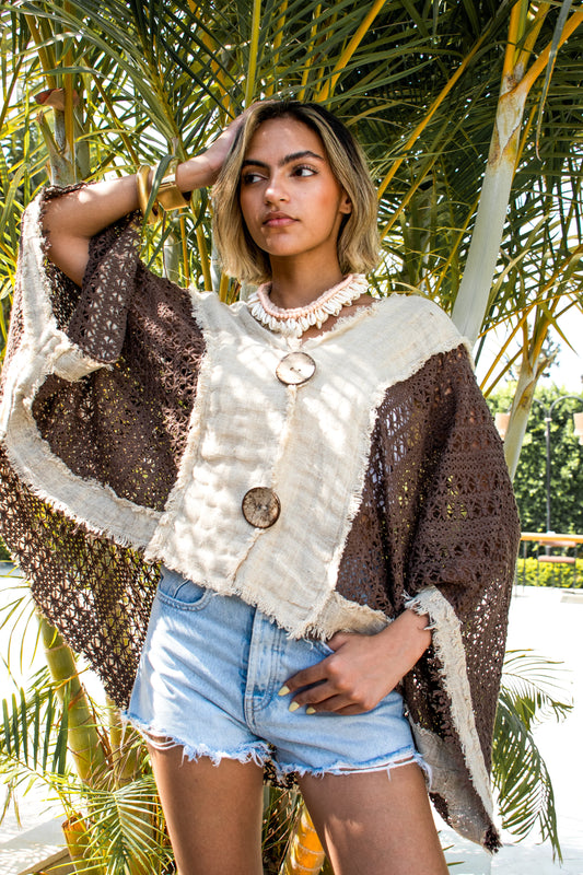 Sahara Breeze Blouse - Brown