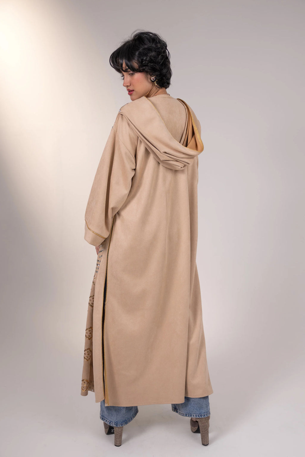 Mounira Kaftan- Beige