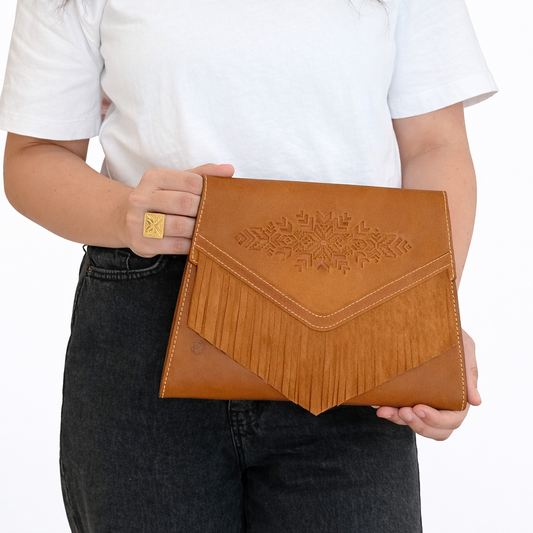 Clutch with Tassels