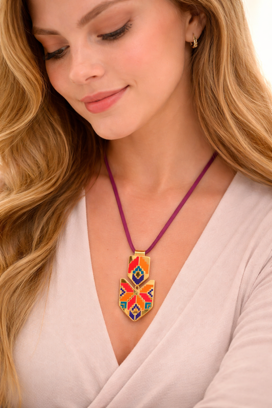 Katrin leather necklace