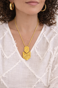 Katrin gold pendant necklace
