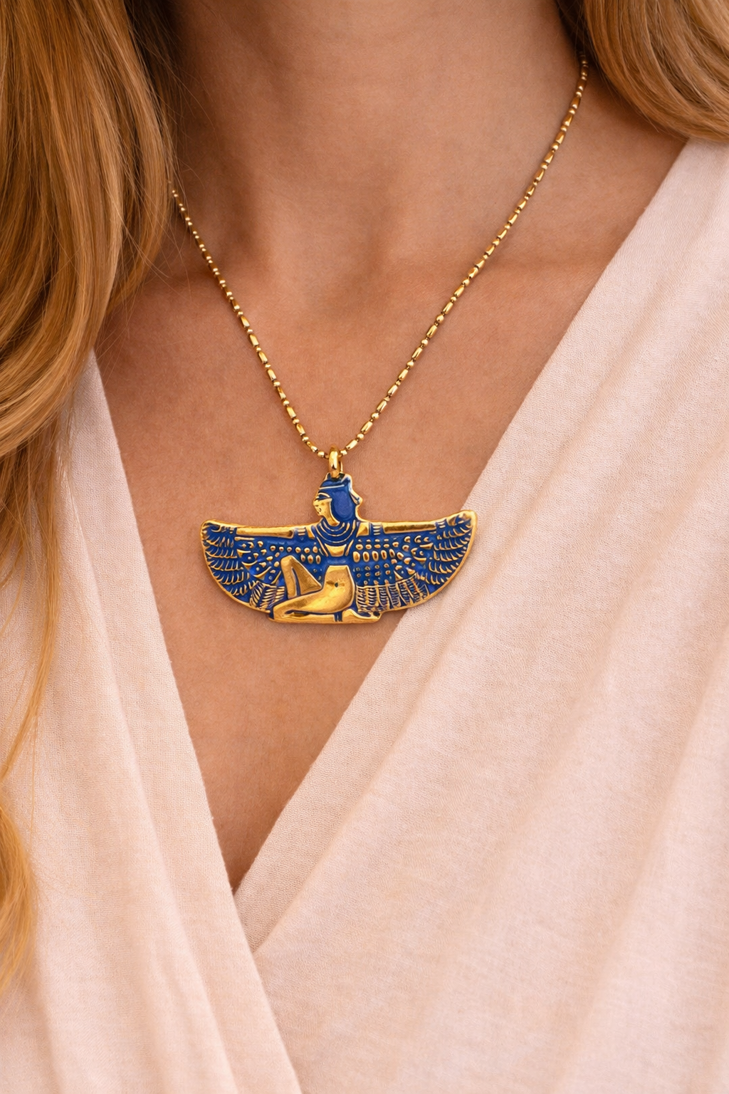 Horus blue necklace