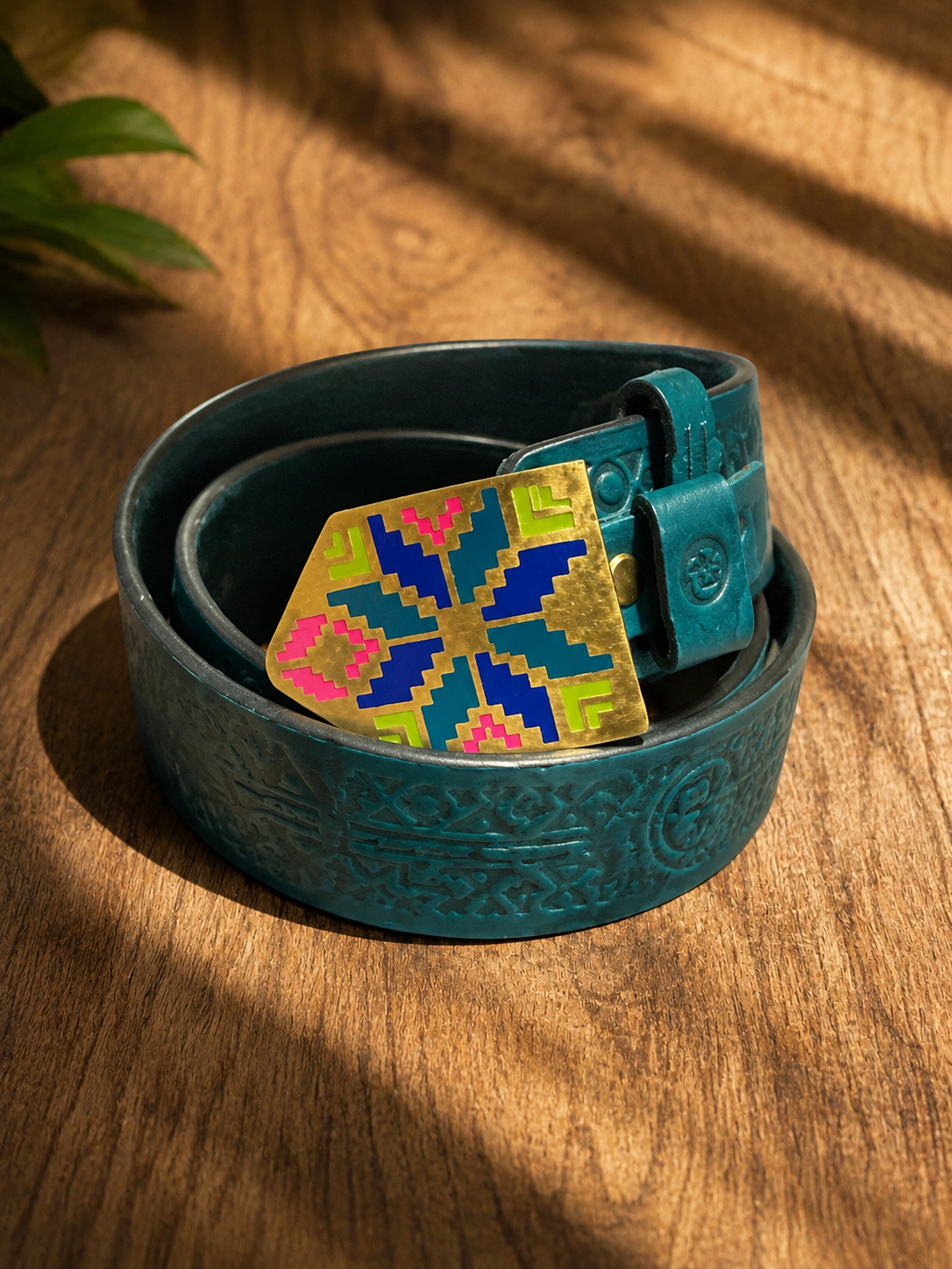 Wide leather Belt