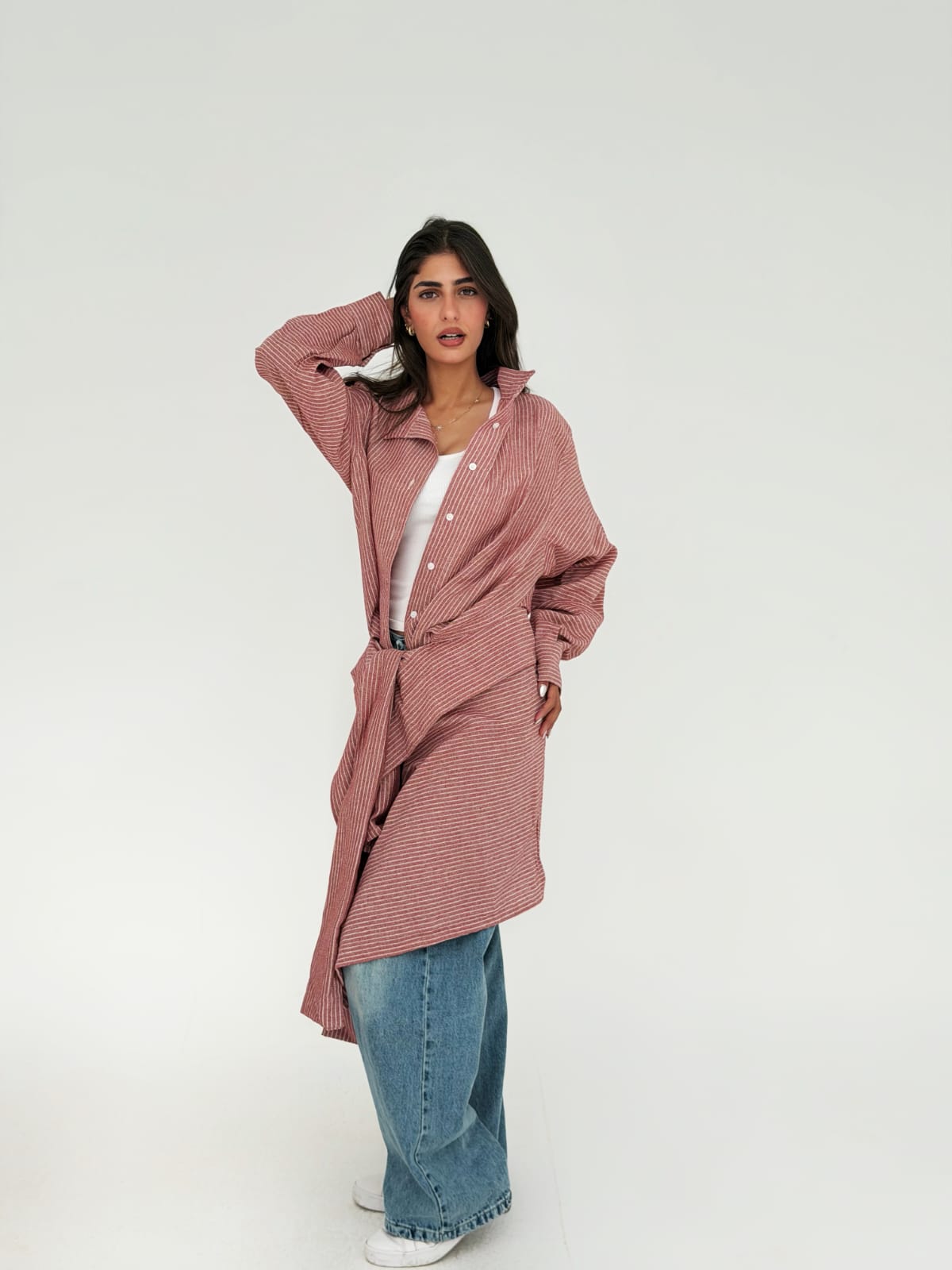 Burgundy long shirt