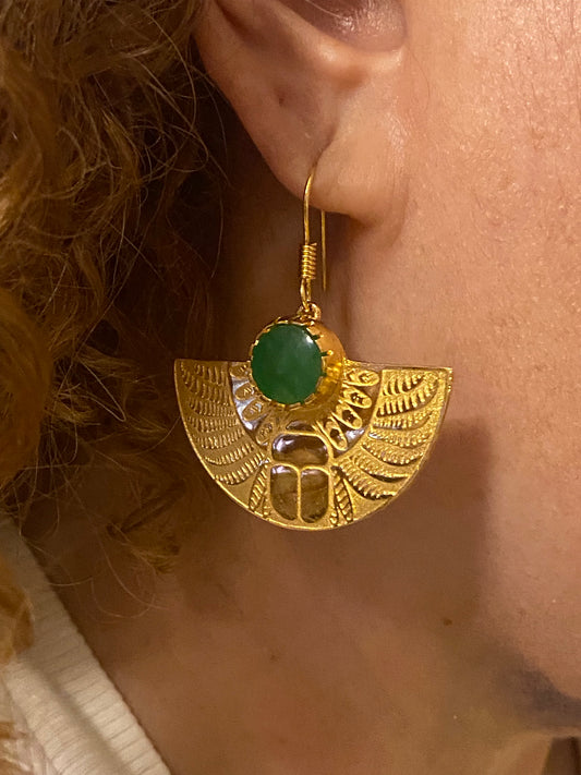 Emerald Green earrings