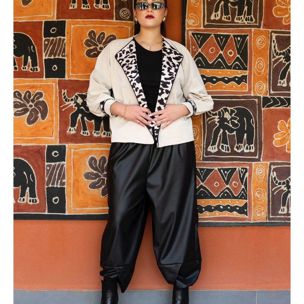 Leopard jacket and pants