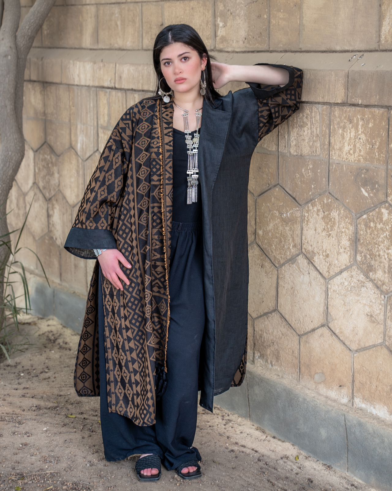 Black-Brown Kaftan