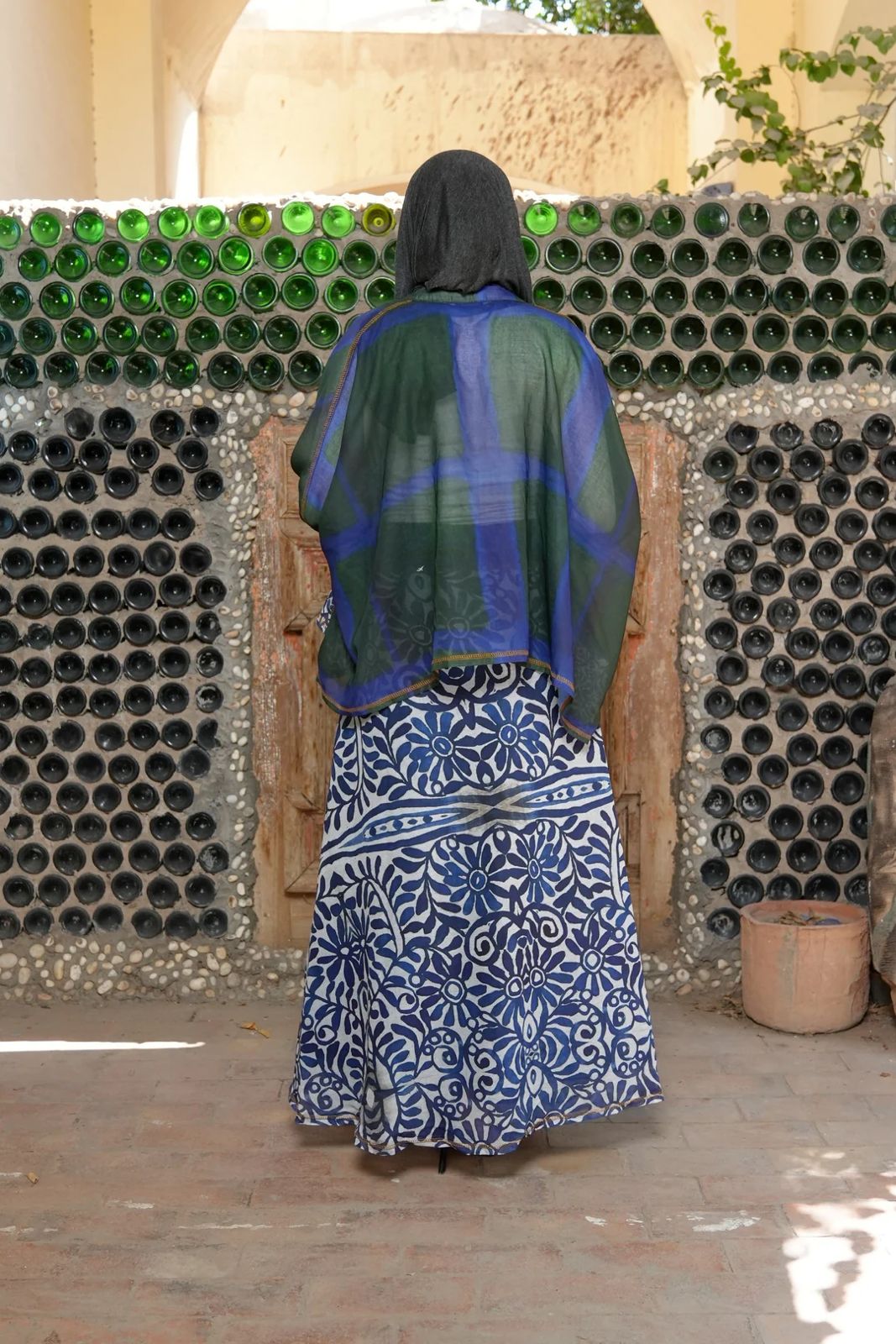 Blue Pottery  Skirt
