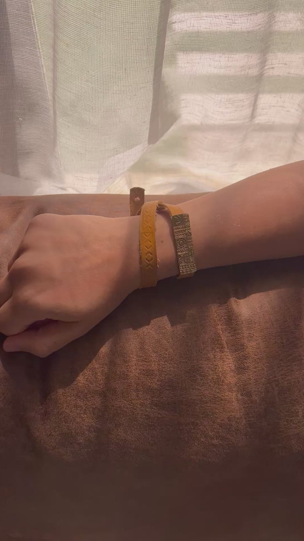 Arabic & pharaonic design leather bracelets