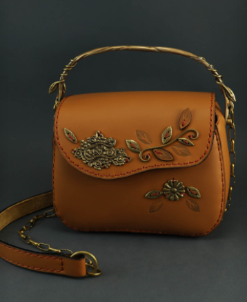 Grapes Leather Handbag