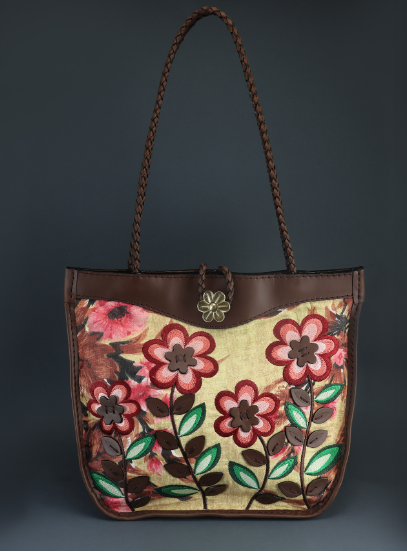 Cretonne flower bag