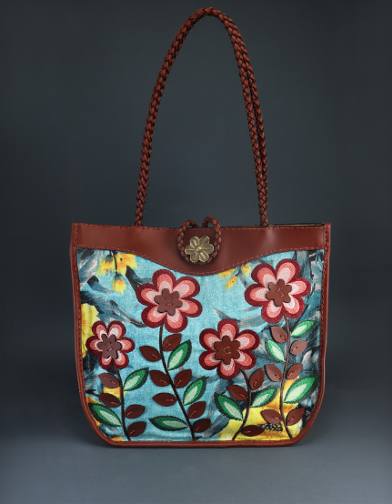 Cretonne flower bag